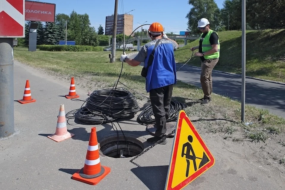 Транспортную магистраль в Нижнем Новгороде освободят от проводов