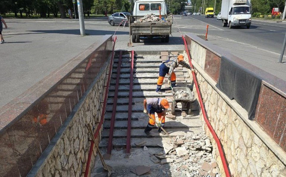 В Ростове подрядчики приступили к ремонту подземного перехода. Фото: администрация Ростова-на-Дону