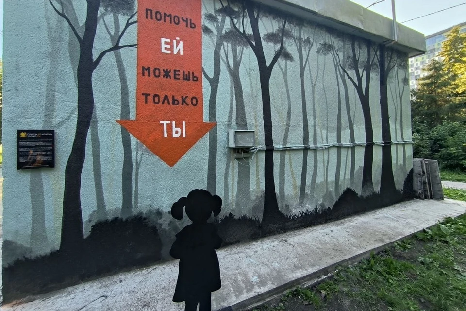 Волонтеры «ЛизаАлерт» открыли мурал в Новосибирске