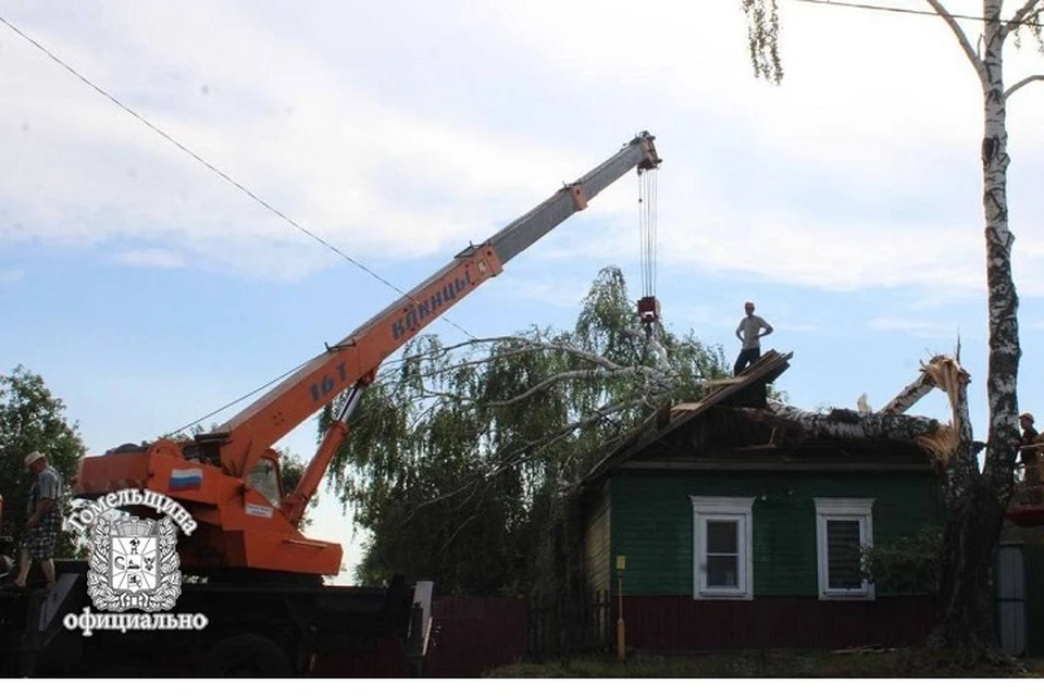 Власти Гомельской области объявили режим ЧС. Фото: телеграм-канал "Гомельщина официально".