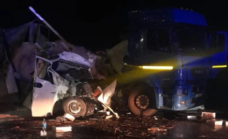 Ситуация на дороге после массовой аварии в Павловском районе.