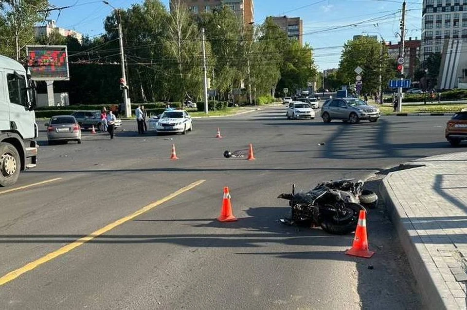 Очевидцев смертельного ДТП с мотоциклистом в Рязани ищут следователи. Фото: Госавтоинспекция УМВД по Рязанской области.
