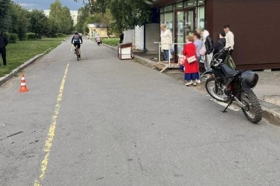 Мотоцикл увезли на спецстоянку. Фото: 1-й отдел УГИБДД по Удмуртии