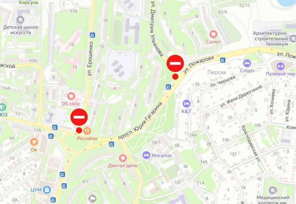 Коррективы внесены на время. Схема: sevdortrans.ru