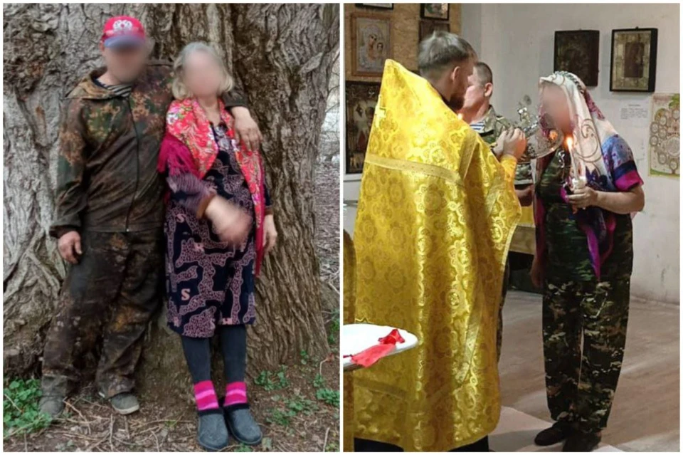 Супруги со Ставрополья обвенчались в походном храме в зоне СВО. Фото: казачья бригада «Терек»/личный архив героя публикации