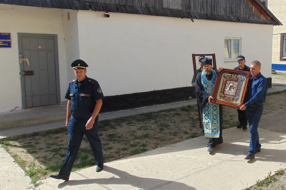 В СИЗО-3 Ульяновской области прошел крестный ход. ФОТО: УФСИН УО