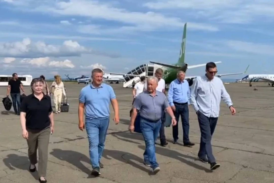 Игорь Кобзев прилетел в Братск с рабочим визитом Фото: тг-канал губернатора Иркутской области Игоря Кобзева