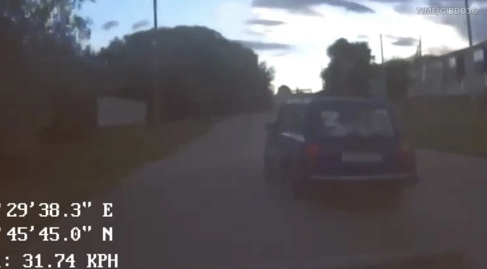 скриншот с видео Госавтоинспекции Воронежской области