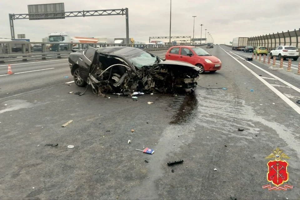 Полицейские задержали виновника смертельной аварии на КАД. Фото: ГУ МВД России по Петербургу и Ленобласти