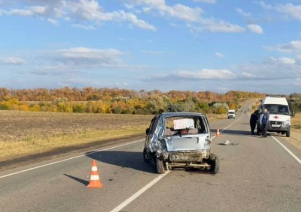 Женщина скончалась на месте аварии Фото: пресс-служба УГИБДД ГУ МВД РФ по Краснодарскому краю