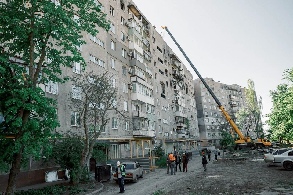 В городе продолжат восстановительные работы. Фото: ТГ/Моргун