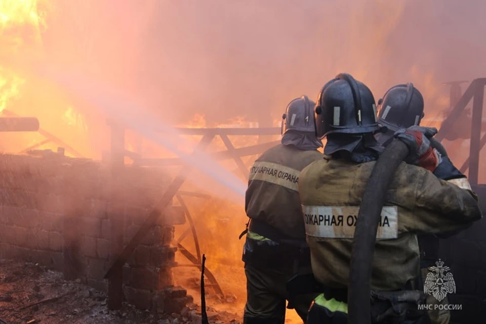 На пожаре в Донецке пострадали двое детей. Фото: МЧС России по ДНР