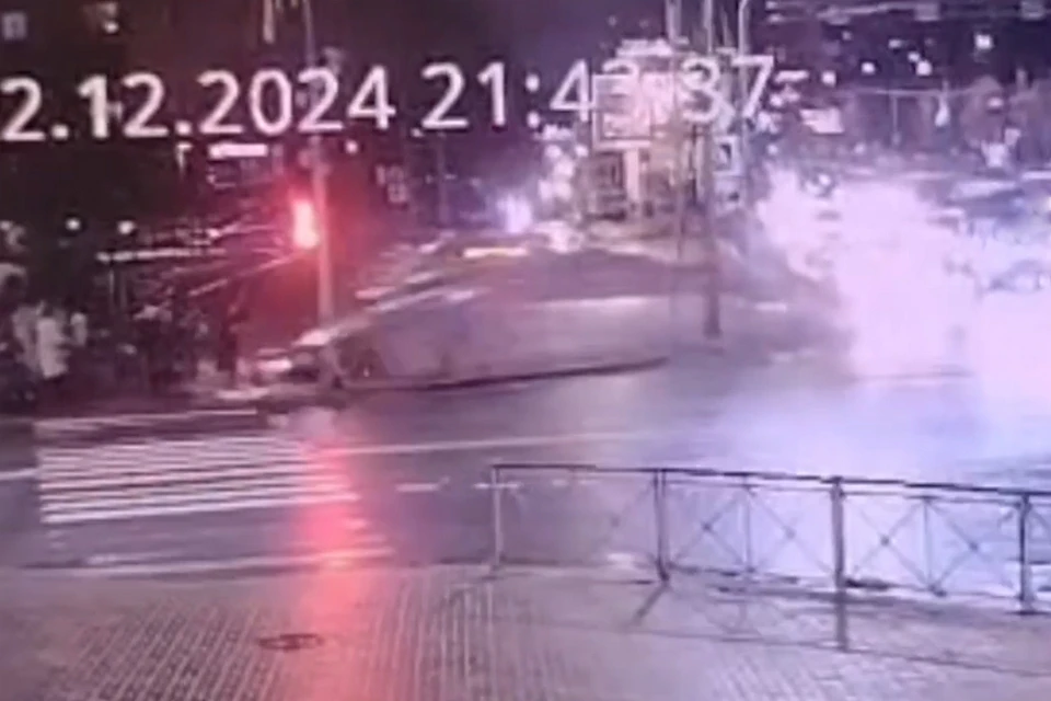 ДТП в Петербурге, в котором пострадали шесть человек, попало на видео. Фото: пресс-служба прокуратуры Петербурга