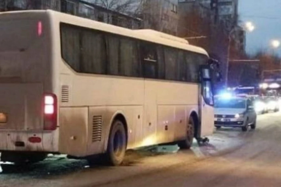 В момент аварии в автобусе находилось 10 человек. Фото: пресс-служба Госавтоинспекции Свердловской области