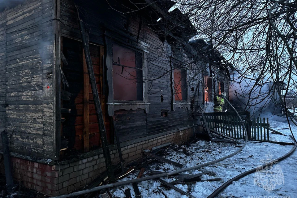 Смертельный пожар в Кильмези случился в начале января. Фото: ГУ МЧС по Кировской области