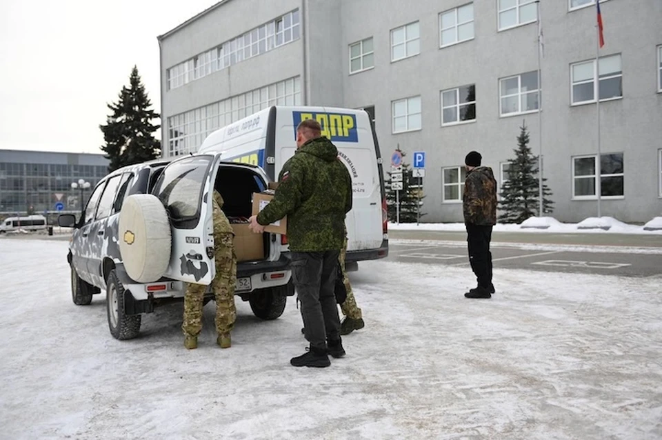 Партия гуманитарного груза отправлена из Дзержинска в зону СВО