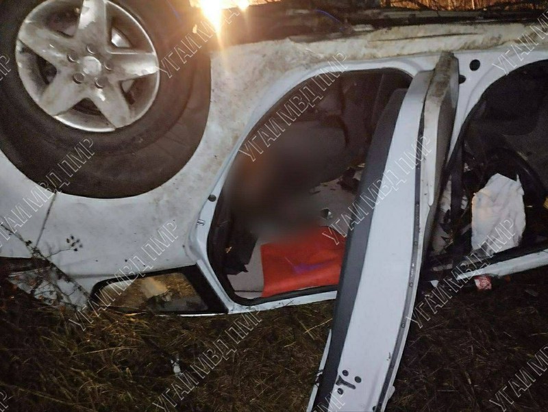 В аварии погиб пассажир. Фото: МВД Приднестровья