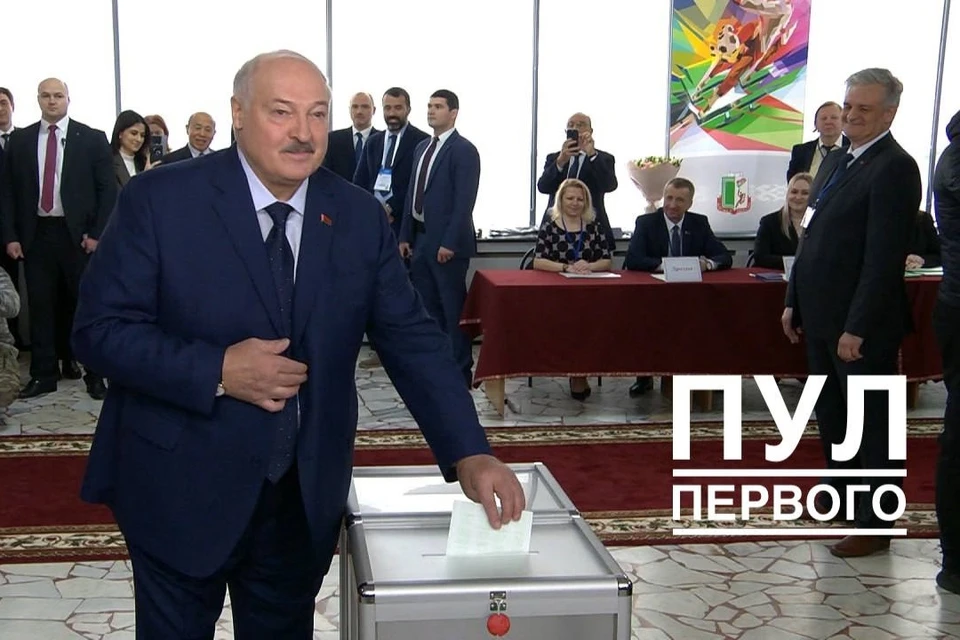 Лукашенко сказал, за кого проголосовал на выборах президента Беларуси. Фото: телеграм-канал «Пул Первого».