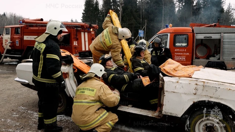 В Калужской области прошли учения по ликвидации последствий ДТП