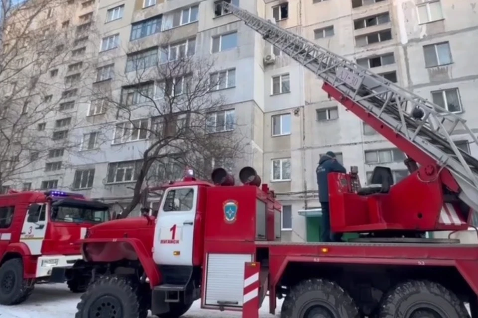 За сутки в ЛНР произошло три пожара. ФОТО: МЧС России