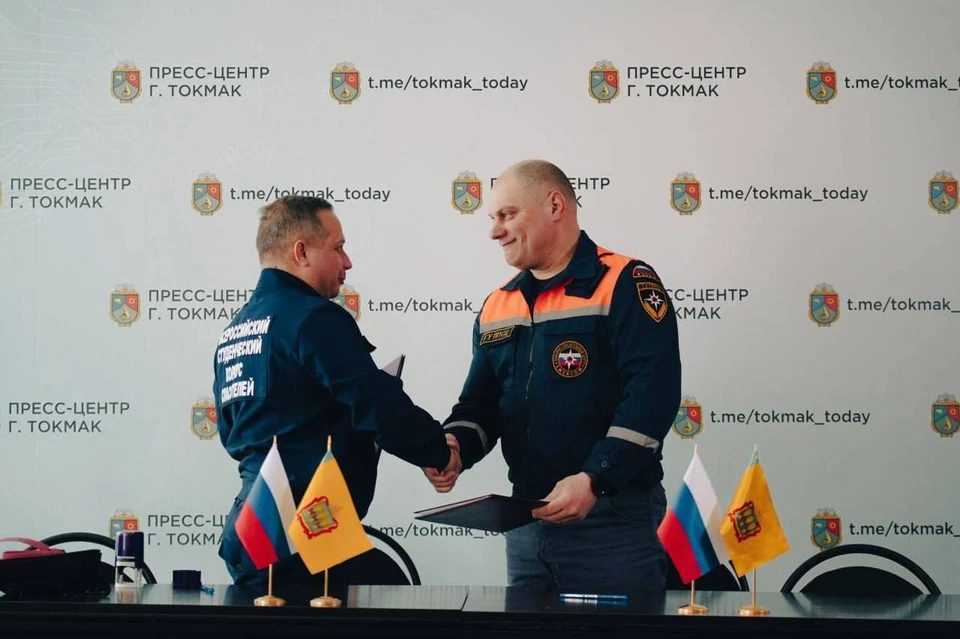 Пензенские спасатели будут сотрудничать с запорожским реготделением ВСКС. Фото - тг-канал ВСКС