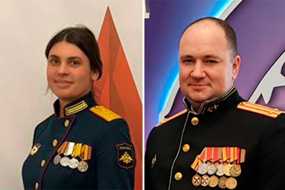 Прапорщик Татьяна Константинова и подполковник Александр Коробов