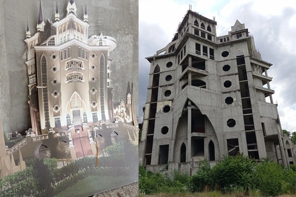 Вот таким, по замыслу архитекторов, должен был быть замок на Затоне. Фото: Анастасия ШЕНДЕЛОВА