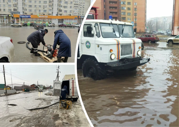 Жители Уфы жалуются на подтопление улиц талыми водами