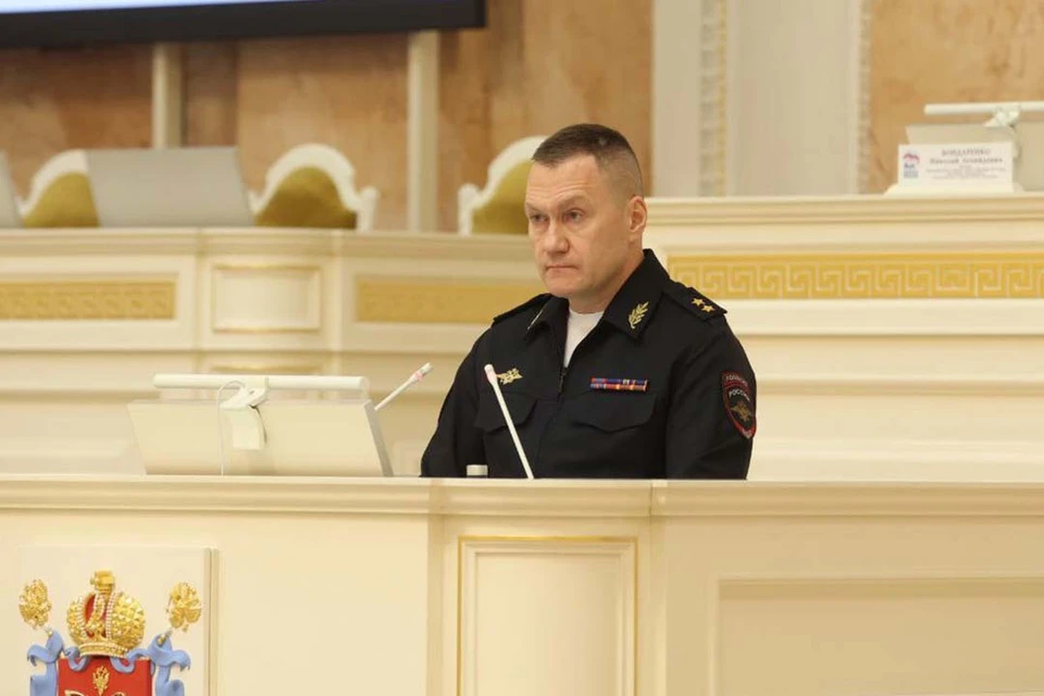 Плугина наградили знаком отличия «За заслуги перед Петербургом». Фото: t.me/spb_police78