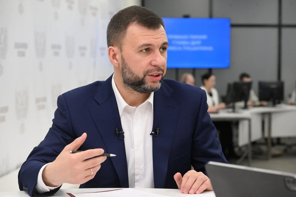 Денис Пушилин отметил, что воссоединенные регионы России возвращаются к мирной жизни. Фото (архив): сайт Главы ДНР