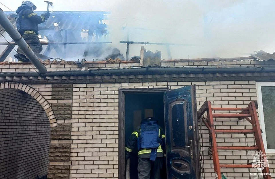 В Каменско-Днепровском округе Запорожской области потушили пожар. ФОТО: ГУ МЧС России по Запорожской области