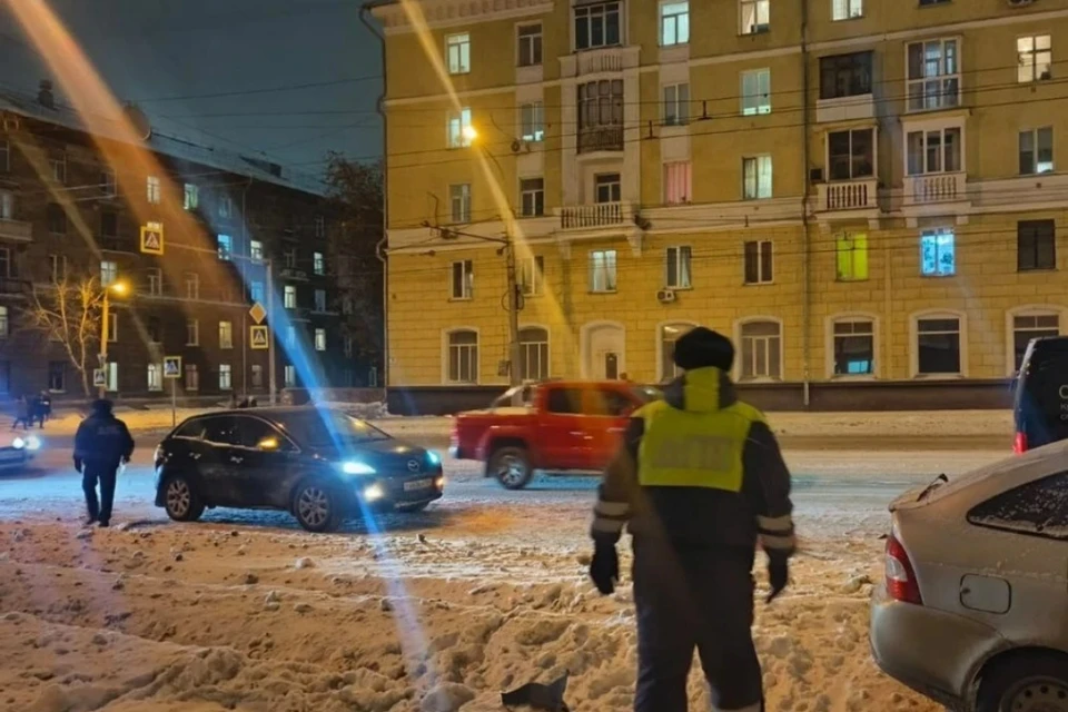 Студент сбил женщину на пешеходном переходе. Фото: ГАИ по Новосибирску