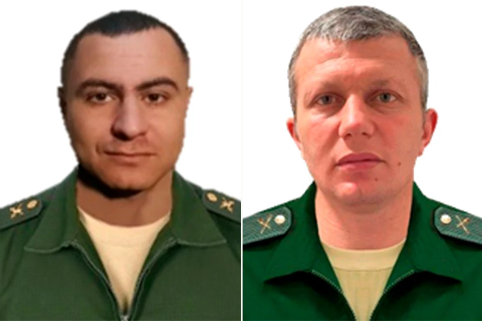Рядовой Вадим Шойму и Гвардии младший сержант Эдуард Дзагаштов