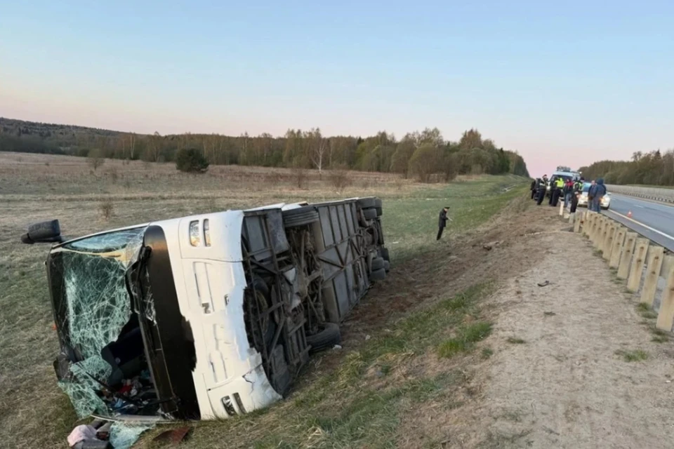 Попавший в аварию под Владимиром автобус с паломниками ехал в Кострому. Фото: УМВД