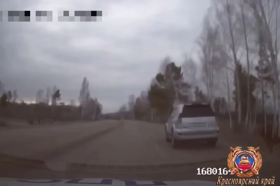Скриншот: видео МВД Красноярского края