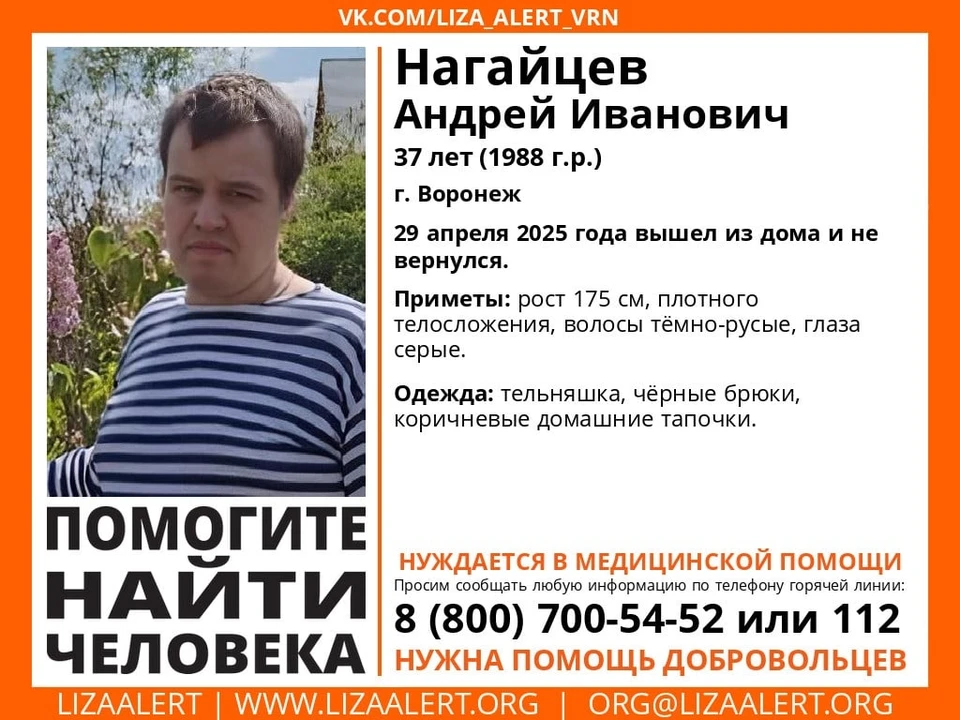 Фото из соцсетей поискового отряда «ЛизаАлерт Воронежская область».