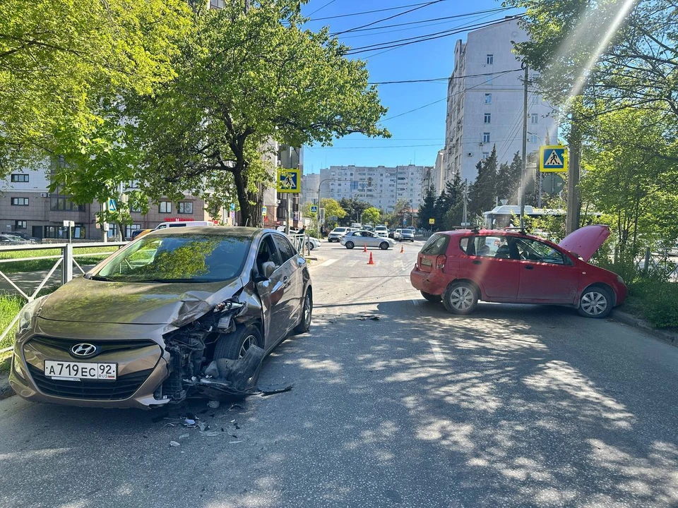 Место ДТП. Фото: УМВД Севастополя