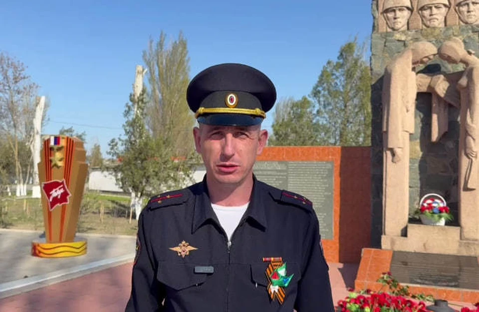 В Госавтоинспекции работают патриоты. Фото: кадр видео Госавтоинспекция Крыма/Tg.