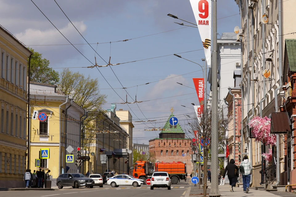 Опубликована схема перекрытия дорог в Нижнем Новгороде на 9 мая.