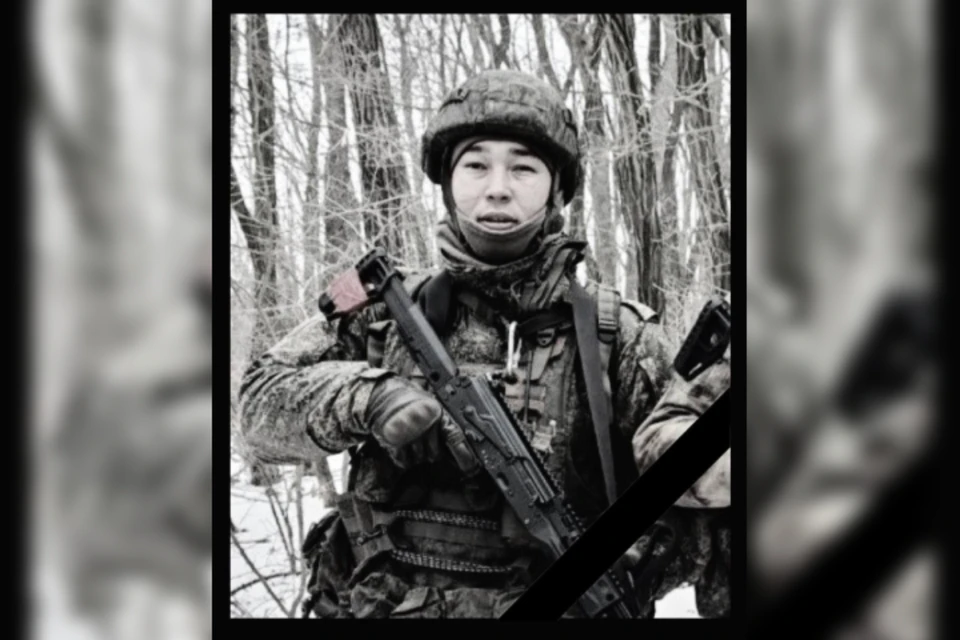 У бойца остались две дочери. Фото: соцсети мэра Осинского района Бориса Хошхоева.