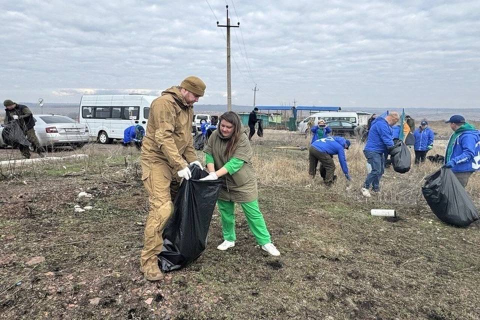 Более 100 тысяч жителей ДНР приняли участие в акции «Зеленый Донбасс». Фото: Пушилин/ТГ