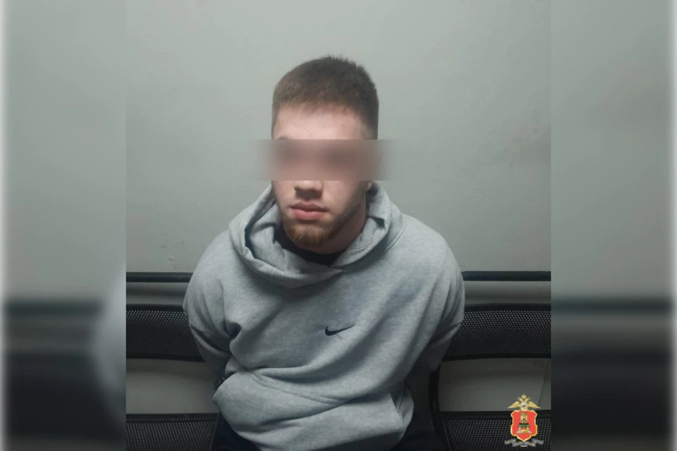 Предполагаемый сообщник мошенников, выполнявший роль курьера. Фото: МВД Тверской области.