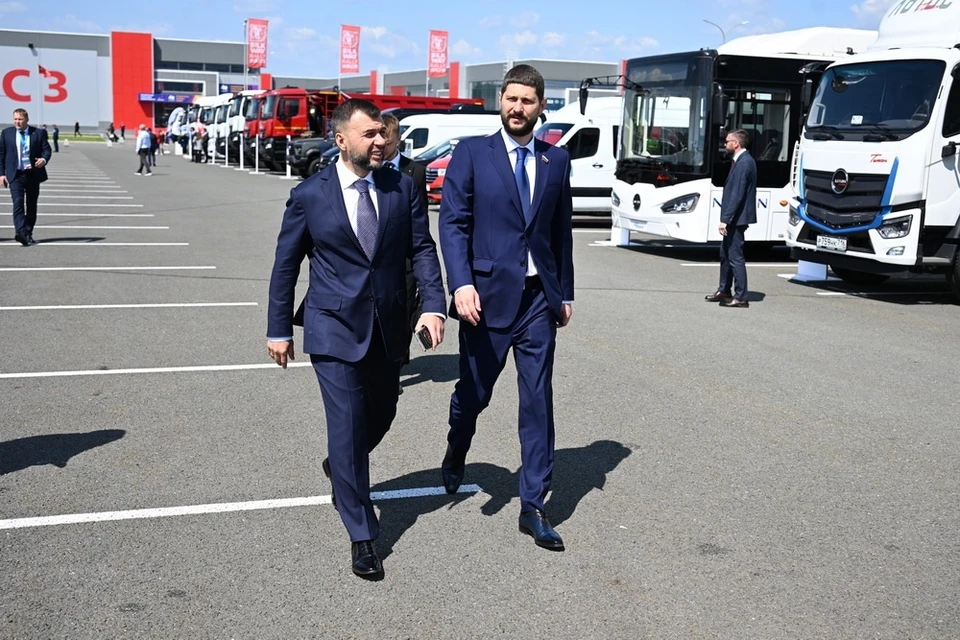 Денис Пушилин заявил о расширении взаимодействия с ПАО «КамАЗ». Фото: сайт Главы ДНР