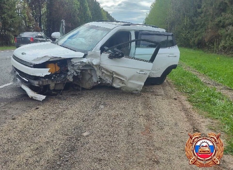Место аварии. Фото: пресс-служба Гасавтоинспекции по Тверской области