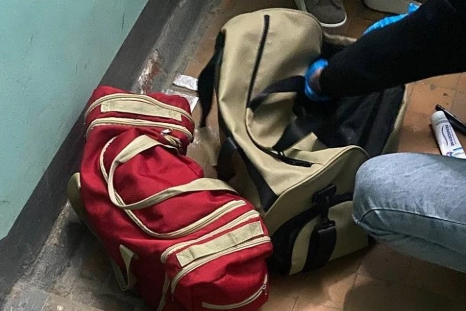 Подозреваемые перевозили запрещенные вещества в дорожной сумке. Фото: МВД Удмуртии