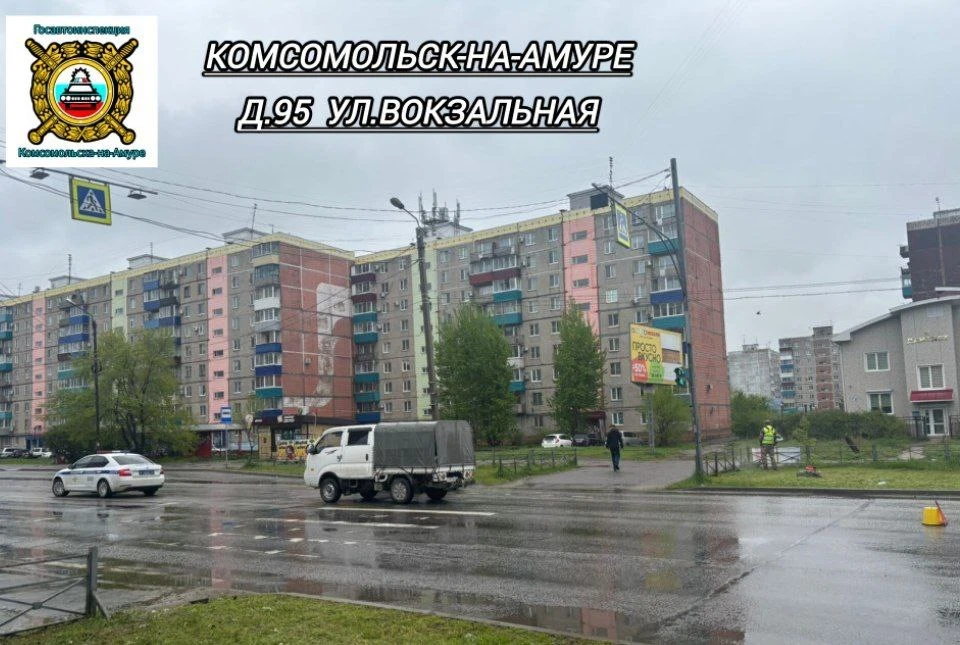 В Комсомольске-на-Амуре автомобиль сбил пенсионерку на пешеходном переходе Фото: ГАИ Комсомольска
