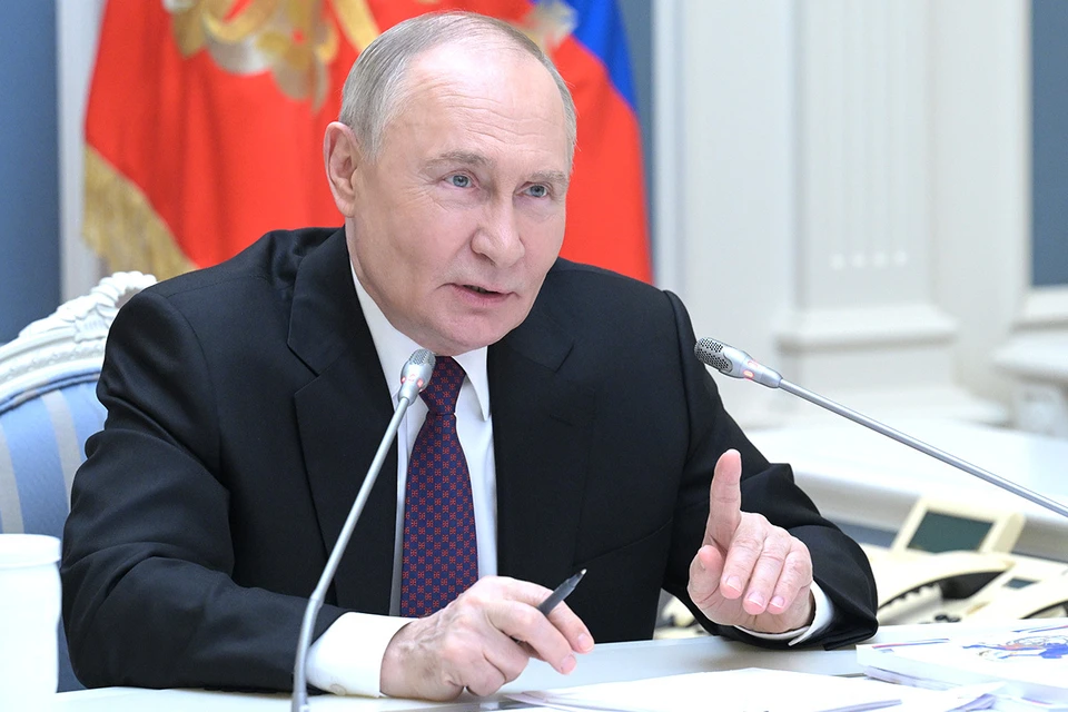 Президент РФ Владимир Путин во время заседания совета по развитию физической культуры и спорта. Фото: Алексей Никольский/POOL/ТАСС