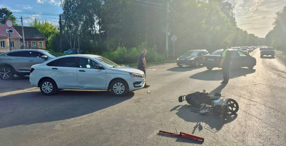Фото с места ДТП.