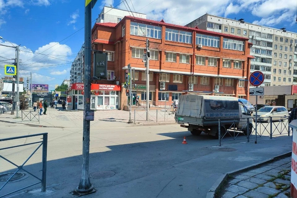 «ГАЗель» сбила школьника на самокате в Новосибирске. Фото: ГАИ Новосибирской области