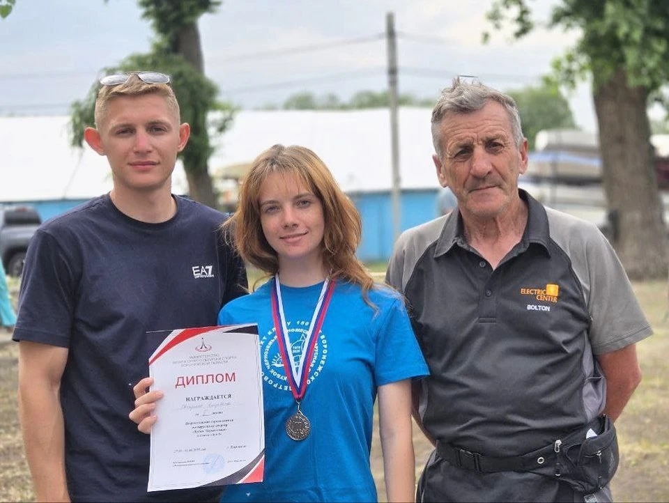 Елизавета Овчаренко с тренерами
